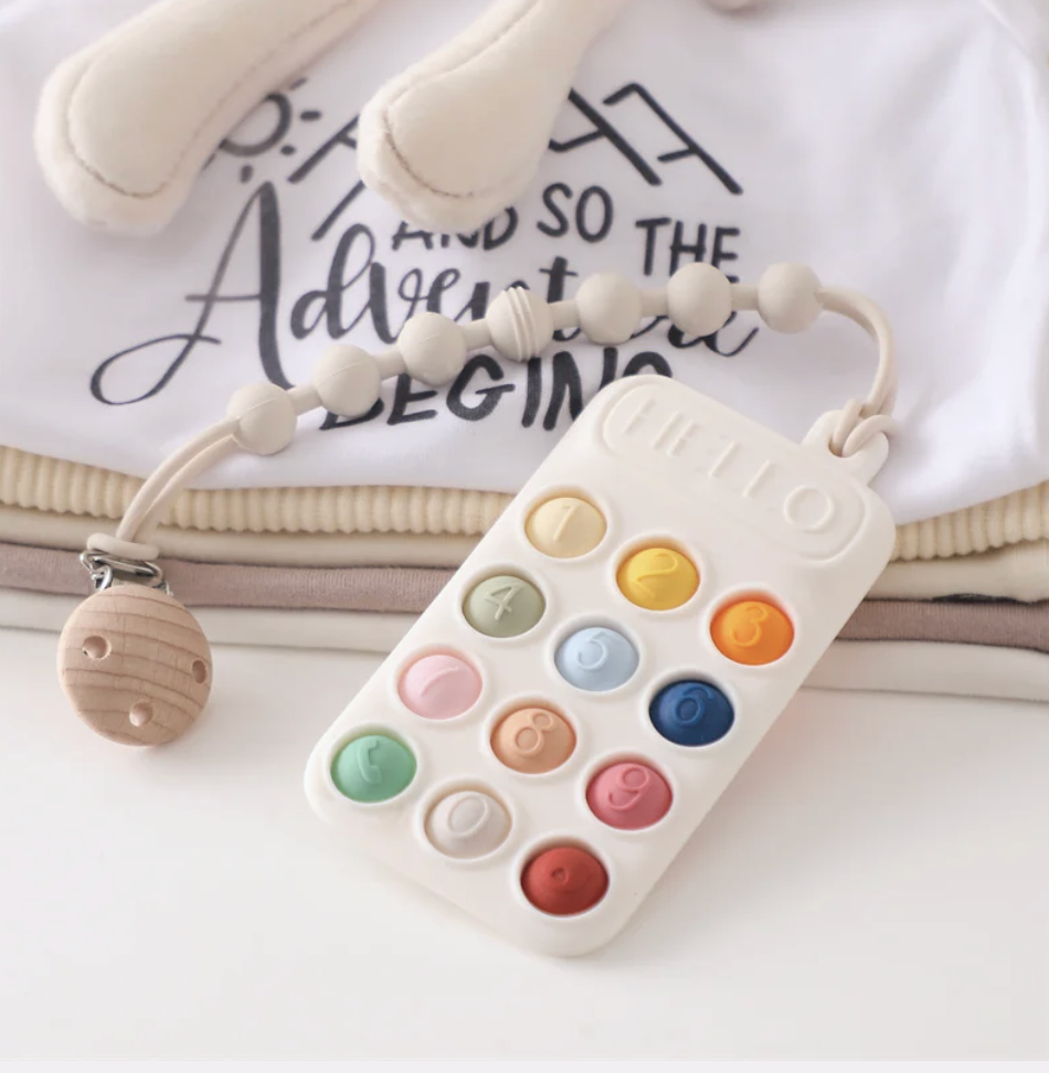 Mobile Phone Shaped Baby Teether BPA-Free Chew Toys Newborn Dental Care Gums Anti-Eating Hand Molar Stick Baby Accessories Gift