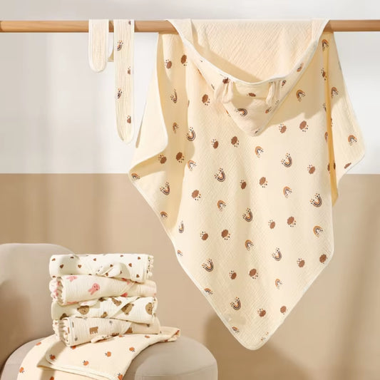 90X90Cm Cotton Baby Blanket Absorbent Swaddles Wrap Breathable Quilts Delivery Blankets Newborns Bedding Stuff