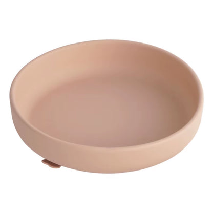 100%Food Safe Approve Silicone Children'S Tableware Fashionable round Food Plates Waterproof Training Bowl Baby Accessories