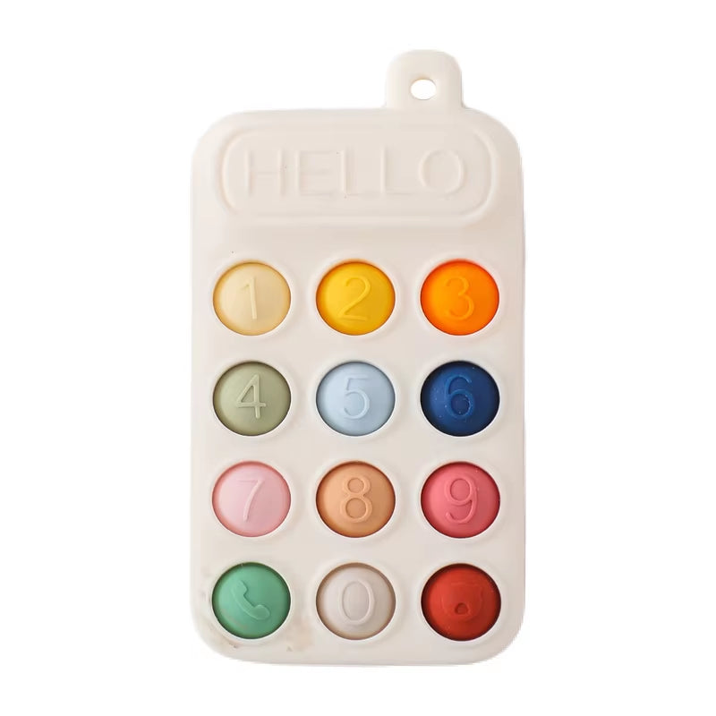Mobile Phone Shaped Baby Teether Bpa-Free Chew Toys Newborn Dental Care Gums Anti-Eating Hand ​Molar Stick Baby Accessories Gift