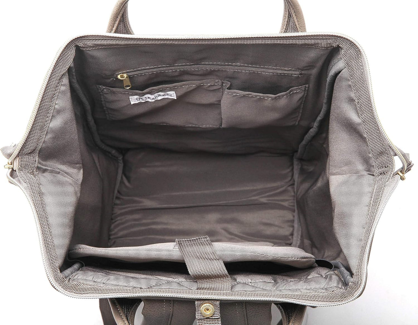 Leather Backpack for Women and Men 15-Inch Laptop Bag | Teacher Professional, Diaper Bag Backpack, Ideal for Work, School, Nurse, College & Travel (Dark Gray, Medium)