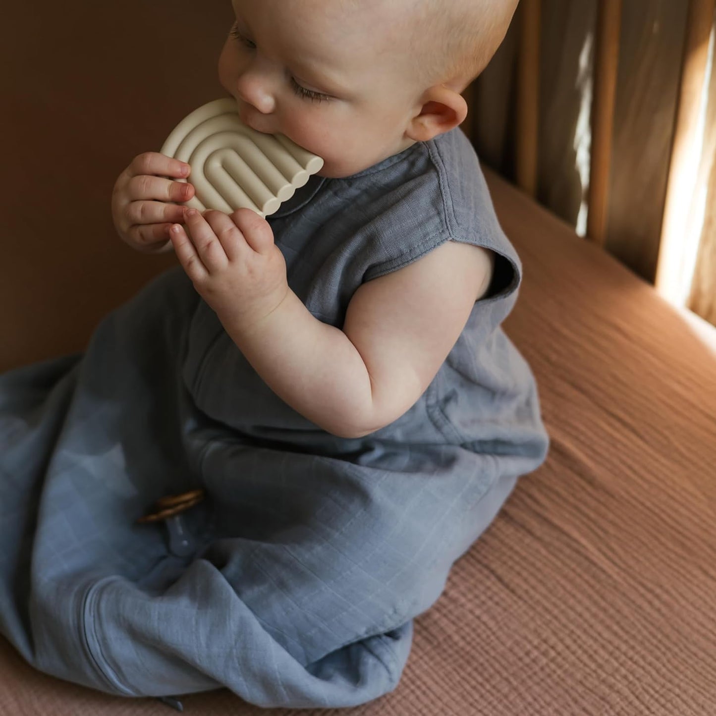Extra Soft Muslin Fitted Crib Sheet | 192 Thread Count | 28"X 52"(Natural)
