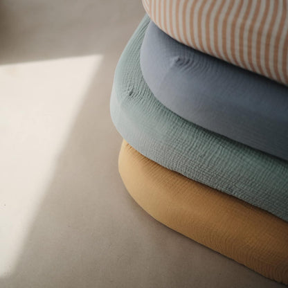 Extra Soft Muslin Fitted Crib Sheet | 192 Thread Count | 28"X 52" (Roman Green)