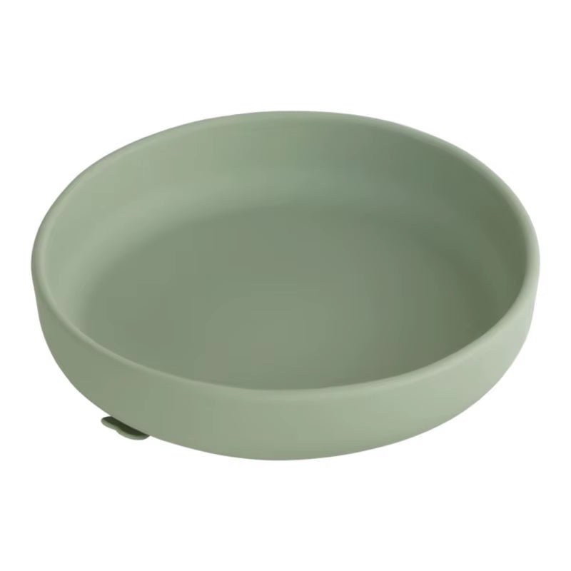 100%Food Safe Approve Silicone Children'S Tableware Fashionable round Food Plates Waterproof Training Bowl Baby Accessories