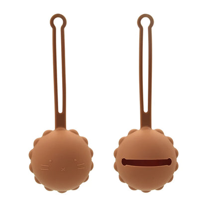 1PC Baby Silicone Pacifier Holder Container Box Infant Portable Soother Pacifier Chain Silicone Storage Box BPA Free