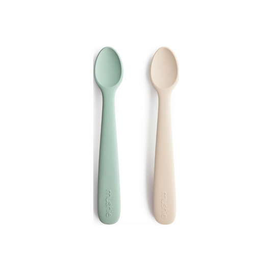 Luxe Silicone Baby Feeding Spoons (2 Pack) Gentle on Gum, BPA-Free