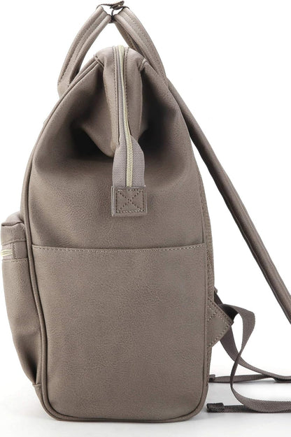 Leather Backpack for Women and Men 15-Inch Laptop Bag | Teacher Professional, Diaper Bag Backpack, Ideal for Work, School, Nurse, College & Travel (Dark Gray, Medium)