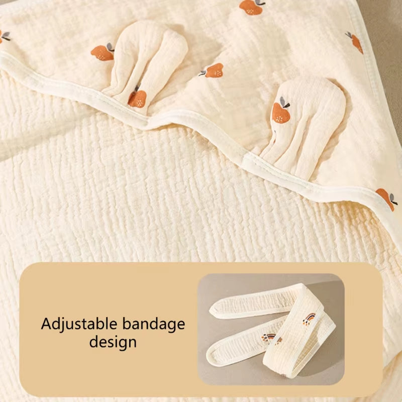 90X90Cm Cotton Baby Blanket Absorbent Swaddles Wrap Breathable Quilts Delivery Blankets Newborns Bedding Stuff