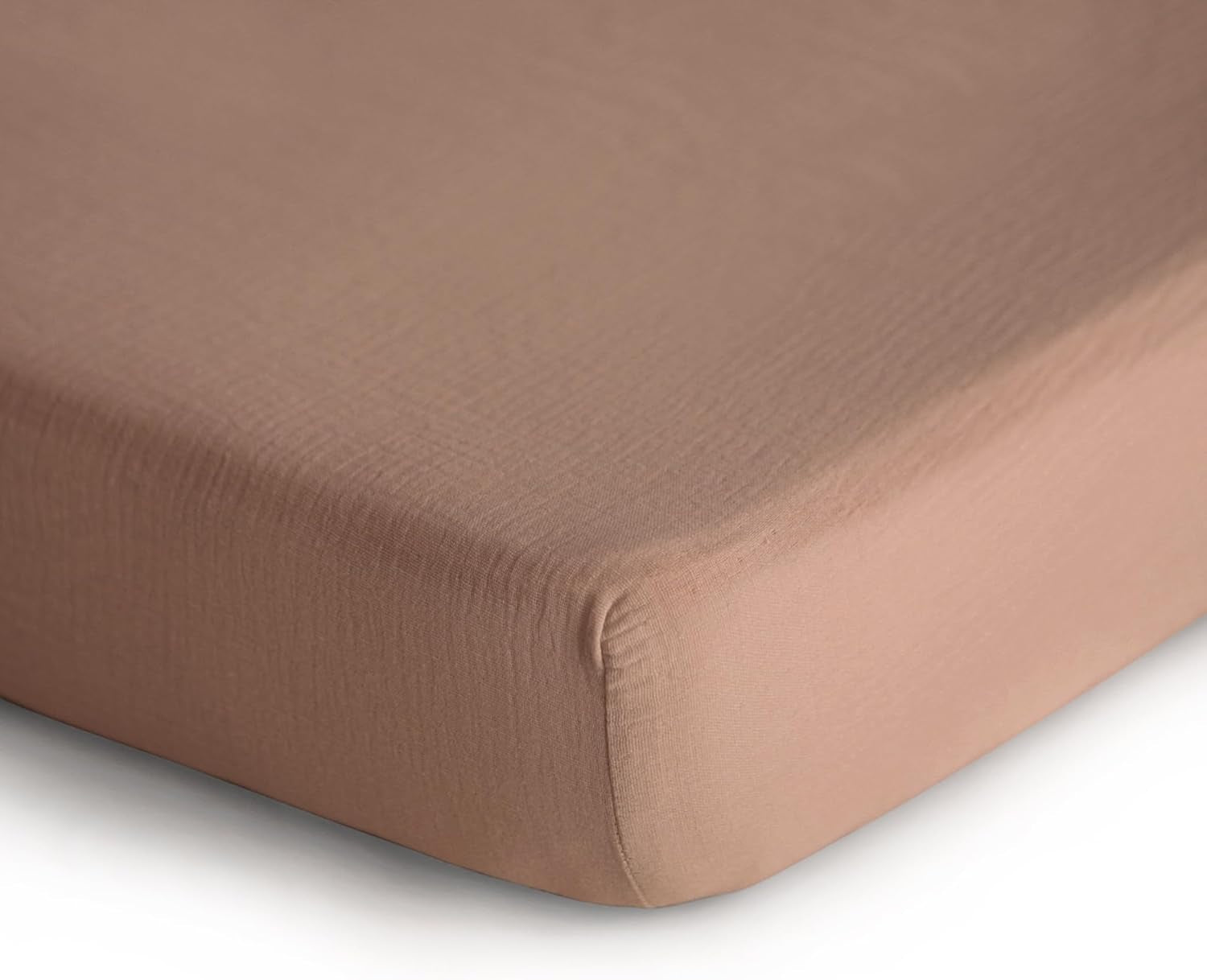 Extra Soft Muslin Fitted Crib Sheet | 192 Thread Count | 28"X 52"(Natural)