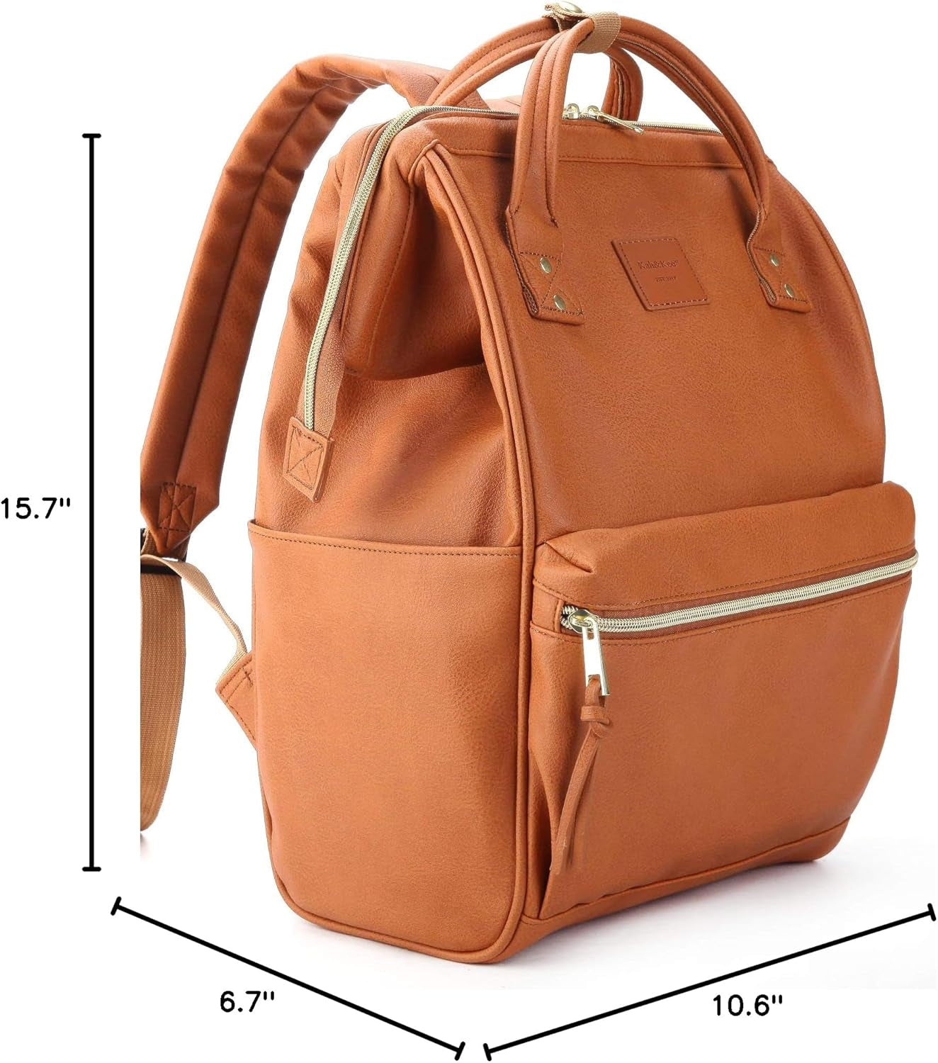 Leather Backpack for Women and Men 15-Inch Laptop Bag | Teacher Professional, Diaper Bag Backpack, Ideal for Work, School, Nurse, College & Travel