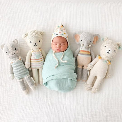 Dylan the Kitten Regular 20" Hand-Knit Doll – 1 Doll = 10 Meals, Fair Trade, Heirloom Quality, Handcrafted in Peru, 100% Cotton Yarn