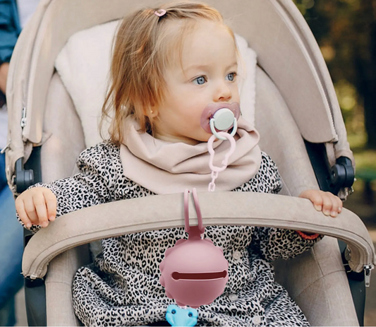 Silicone Pacifier Holder Clip| BPA-Free Teether Case