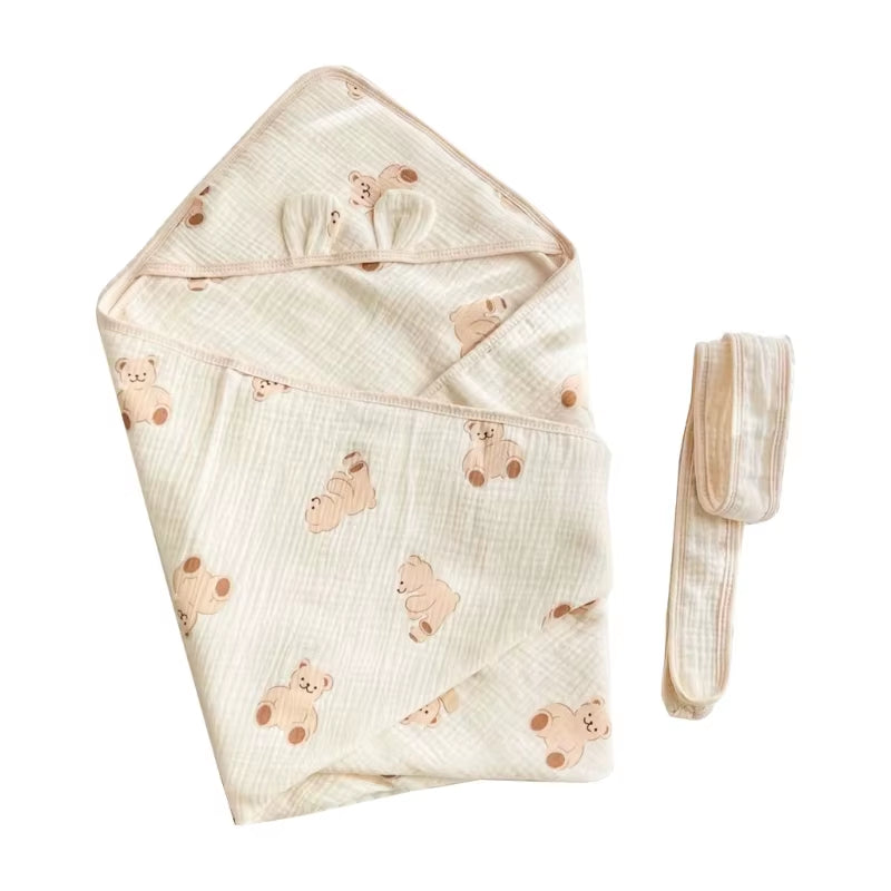 90X90Cm Cotton Baby Blanket Absorbent Swaddles Wrap Breathable Quilts Delivery Blankets Newborns Bedding Stuff
