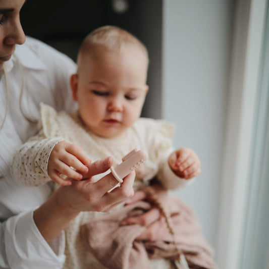 Baby Finger Toothbrush (Blush/Shifting Sand) 2-Pack