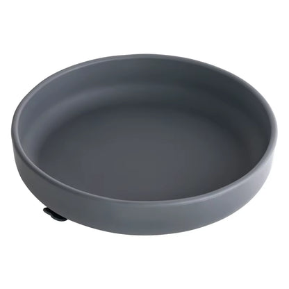 100%Food Safe Approve Silicone Children'S Tableware Fashionable round Food Plates Waterproof Training Bowl Baby Accessories