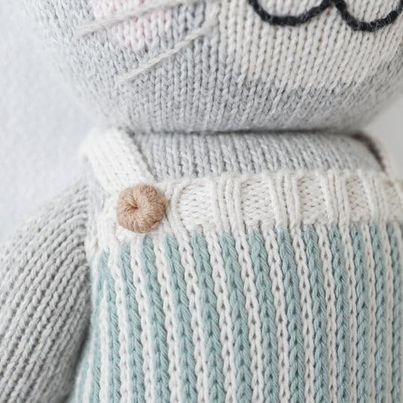 Dylan the Kitten Regular 20" Hand-Knit Doll – 1 Doll = 10 Meals, Fair Trade, Heirloom Quality, Handcrafted in Peru, 100% Cotton Yarn