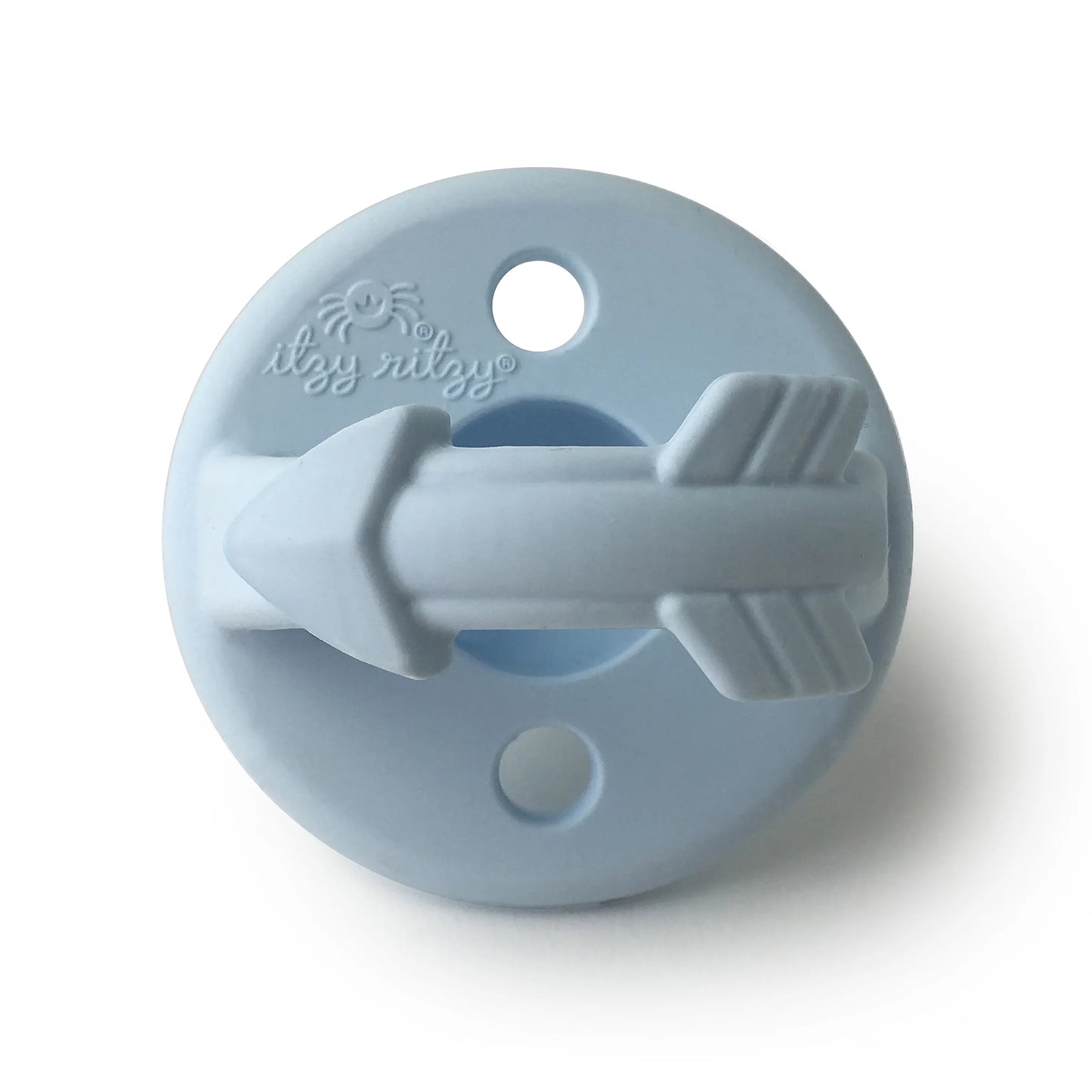 Sweetie Soother Pacifier Set of 2- Silicone with Collapsible Handle & Two Air Holes